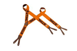Bretelles, 120 cm, orange, à boutonner